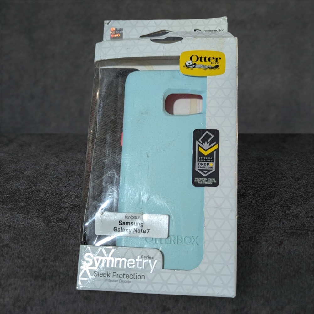 Y2. Otterbox Symmetry Samsung Galaxy Note 7 Mint Pink Sleek Protection -‎ Used